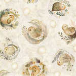 Quilting Treasures - Cotton Tails - Chick Toss, Cream