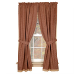 CURTAIN - PANEL BURGUNDY GRANNY'S CHECK 63^