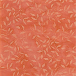 Island Batiks - Cotton Batik 2021 - Mini Leaf, Dreamsicle