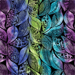 Benartex Traditions - Go With The Flow - Flow Black, Multi