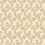Blank Quilting - Ashton Collection - Wavy Floral Stripe, Ivory