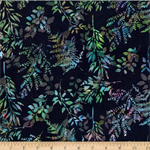 Hoffman California - Bali Batik 2026 - Leafy Branches, Razzmatazz
