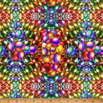 Hoffman California - Yuletide Blooms - Packed Christmas Balls, Rainbow