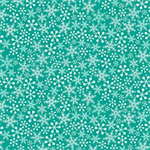 Quilting Treasures - Gnome For The Holiday - Snowflakes, Turquoise