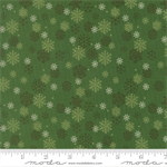 Moda - Holiday Cheer - Snow Flurry, Evergreen