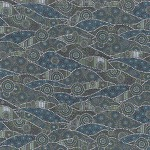 Oasis Fabrics - Down Under - Aboriginal - Ocean Waves, Green