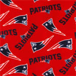 Fabric Traditions - NFL Fleece - New England Patriots, Red