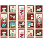 Wilmington Prints - Cuppa Cocoa - 24^ Cocoa Panel, Cream