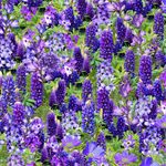 Timeless Treasures - Garden Bouquet - Wild Floral Field, Purple