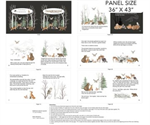 Northcott - Tanglewood - 36^ Book Panel, White