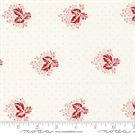 Moda - Red White Gatherings - Leaf Spray, Vanilla