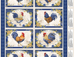 Wilmington Prints - Morning Serenade - 24^ Placemat Panel, Blue