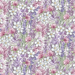 Lumin Fabrics - Sweet Honey Bee - Packed Floral, Multi