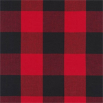 Robert Kaufman - Carolina Gingham - 2^ Buffalo Plaid, Scarlet/Black