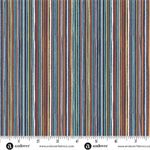 Makower Fabrics - Orbit - Fine Stripe, Blue