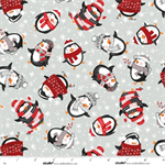 Studio E - The Cool Club Flannel - Penguin Toss, Cloud