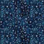 Quilting Treasures - American Country - Stars, Navy