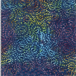 Timeless Treasures - XTonga 106^ Batik - Curved Twig Leaves, Vivid