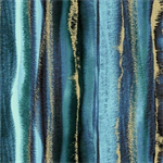 Michael Miller - Magnificent Peacock - Feathery Stripe, Teal