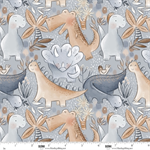 Blank Quilting - Rock of Ages - Scenic Dinosaur, Neutral