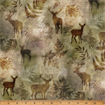 Hoffman California - Forest Fawn - Ferns & Deer, Buckskin