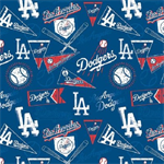 Fabric Traditions - MLB - Los Angeles Dodgers - Banners, Blue