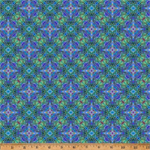 Hoffman California - Bloom! - Diagonal Design, Turquoise