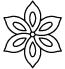 Quilting Stencil - Flower - 4^ X 4^