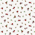 Henry Glass - Holiday Happy Place - Small Motif Allover, White