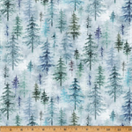 Hoffman California - Forest Fawn - Trees, Snow