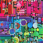 Robert Kaufman - Rainbow Crafter's Stash - Craft Supplies, Black