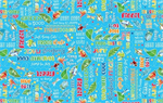 Kanvas Studio - Rainforest Glow - Frog-Tastic Words, Medium Turquoise