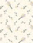Wilmington Prints - Cottage Reverie - Bouquet Toss, Cream