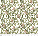 Riley Blake - Tangled Garden - Birds, Cream