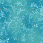 Quilting Treasures - Enchanted Floral - Floral & Vine Toile, Turquoise