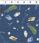 Clothworks - Tee Time! - Golf Gear, Dark Denim