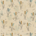 Quilting Treasures - Wisps on The Wind - Cottontails, Tan