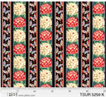 P & B Textiles - Tsuru - Border Stripe, Black