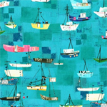 Robert Kaufman - Shoreline - Sea Vessels, Lagoon