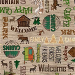 Michael Miller - The Great Outdoors - Outdoor Spirit, Tan