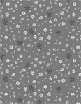 Wilmington Prints - Cottage Reverie - Flowers & Petals, Dark Gray