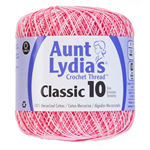 Aunt Lydia's Classic Crochet Thread - Size 10 - 350 yds; Shaded Pink
