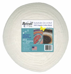 Bosal Batting - Katahdin on a Roll - 100% Cotton - 2.5^ Strips x 50 Yards