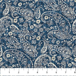 Northcott - Farmhouse Sampler - Paisley, Navy