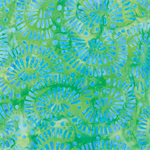 Benartex - Batiks - Bali Lagoon - Mosaic, Spearmint/Blue