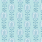 Quilting Treasures - Lydia - Floral Stripe, Blue