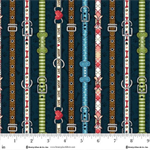 Henry Glass - Home Is Where The Dog Is II - Collar Stripes, Navy