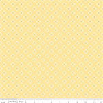 Riley Blake - Basics - Bee Basics - Stitched Flower, Yellow