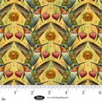 Blank Quilting - Enchanted Canopy - Hummingbirds with Hearts, Yellow