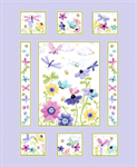 Susybee - Flutter The Butterfly - 36^ Checkered Panel, Lilac